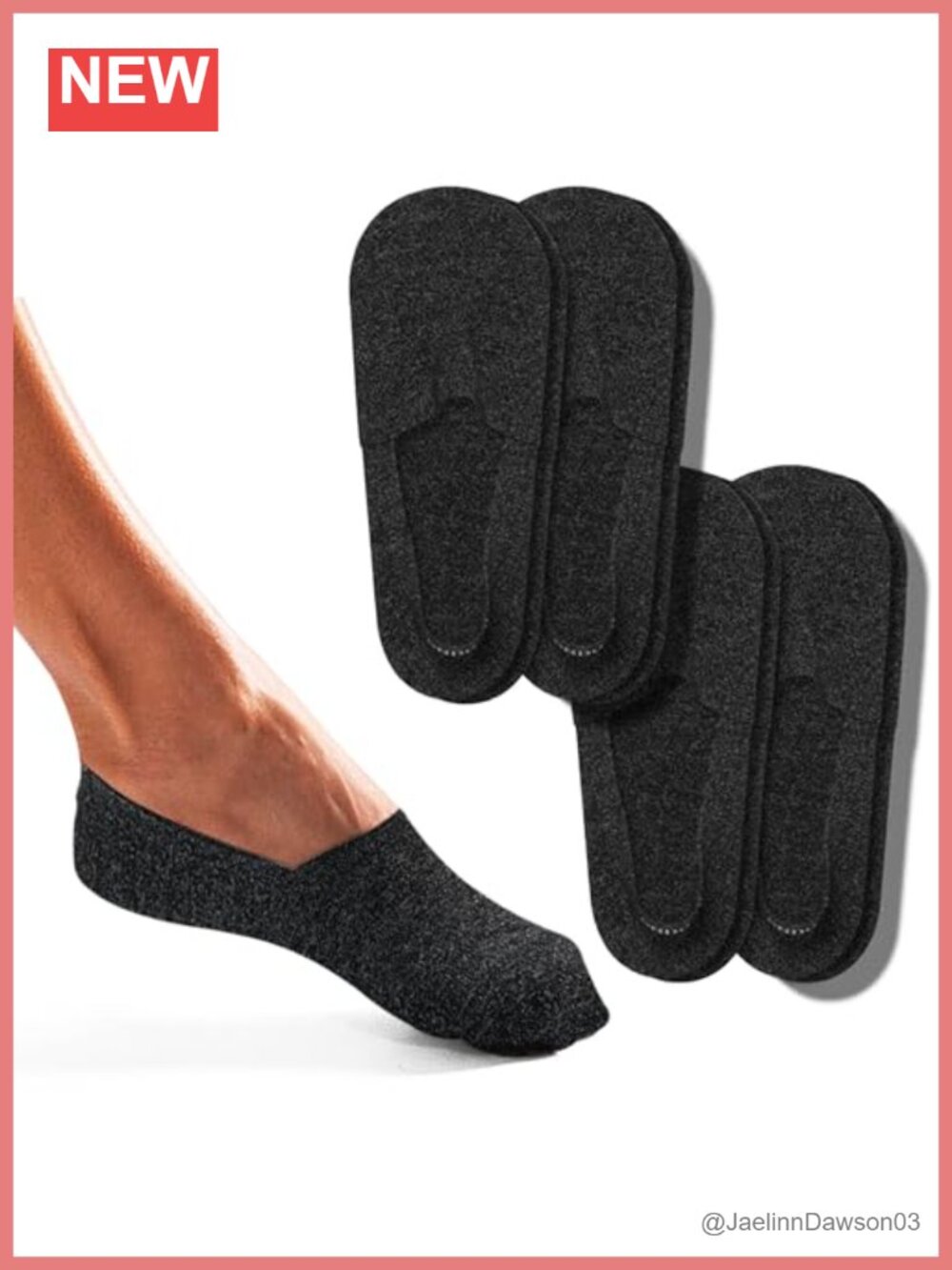 Merino Wool No-Show Socks 4-Pack Women's No Slip Low Cut Athletic Socks